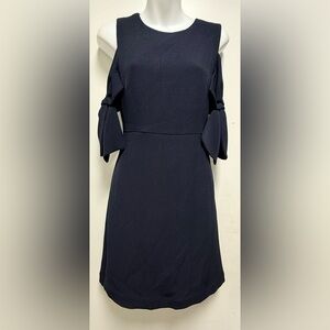 Chelsea28 Blue Cold Shoulder Sheath Dress
